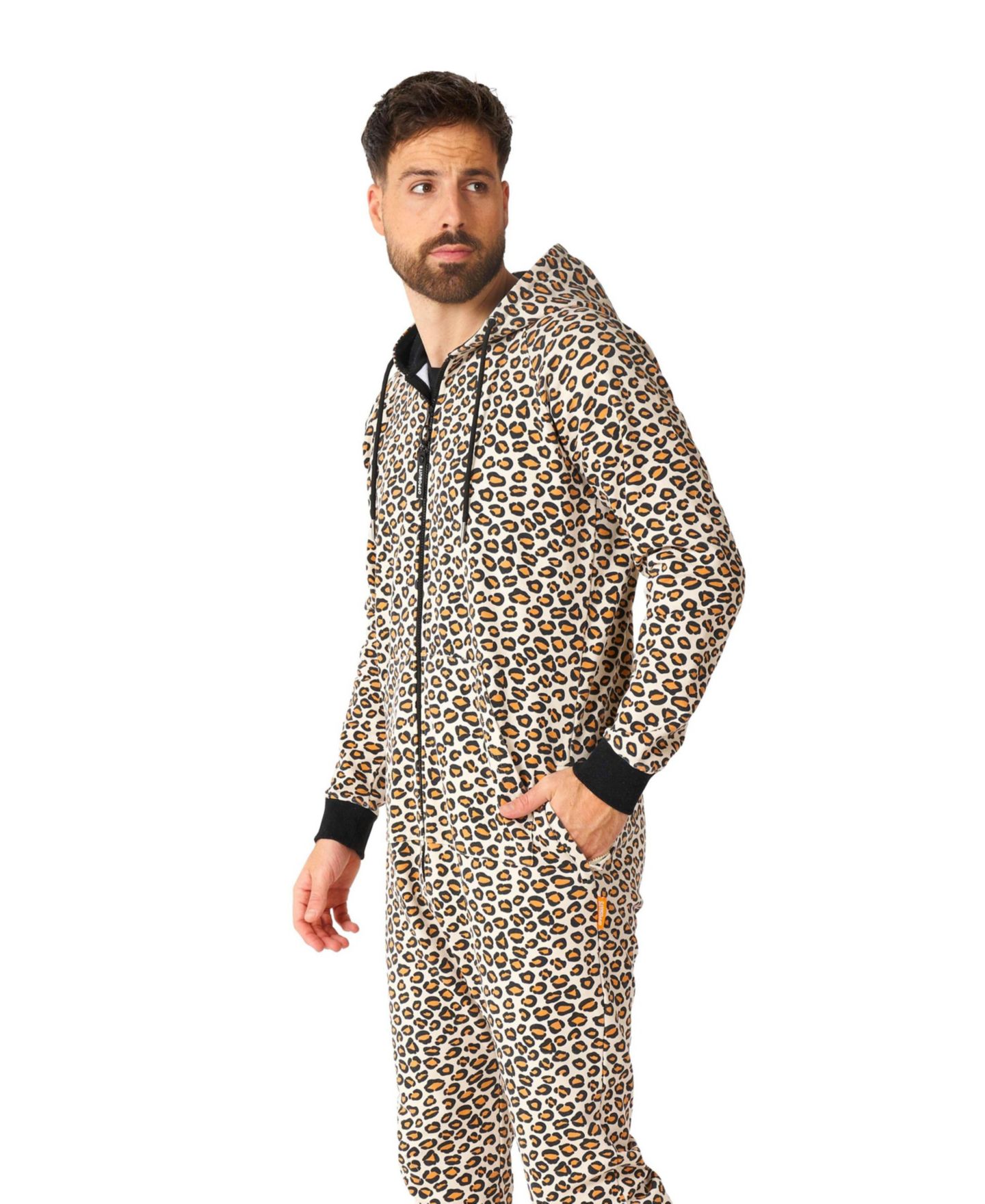 Мужской взрослый цельный комбинезон OppoSuits для отдыха, цвет: Бежевый — фото 3