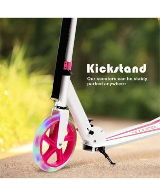 Portable Folding Sports Kick Scooter with LED Wheels