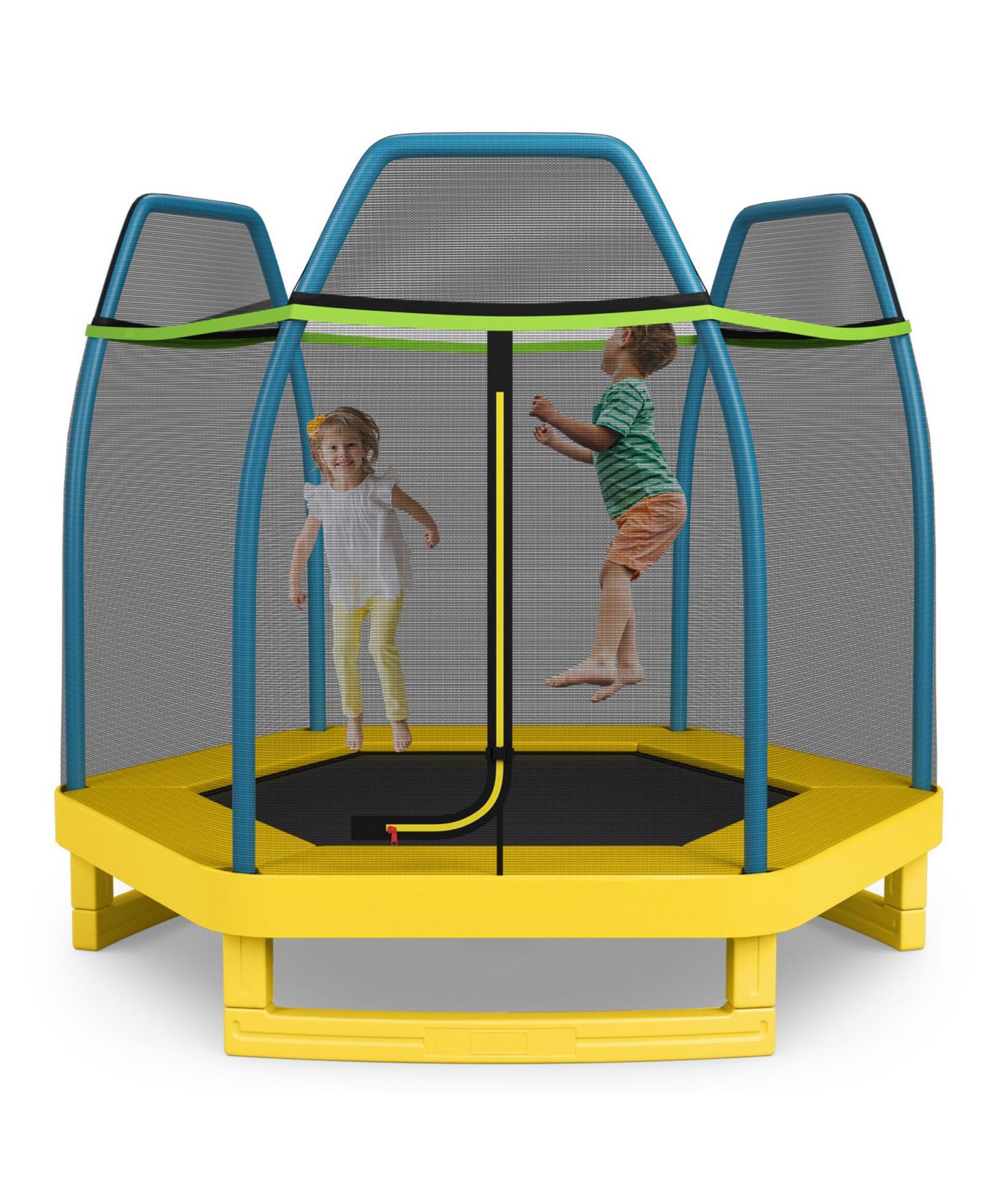Детская игрушка SUGIFT 7' Indoor/Outdoor Enclosure Net Trampoline, 1-3 Player Capacity, Ages 3+ — фото 1