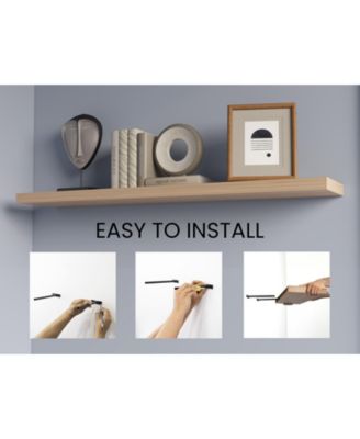 Greer Floating Shelf in Melamine x2, Light Pine