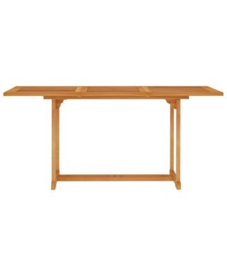 Patio Table 59.1"x35.4"x29.5" Solid Teak Wood