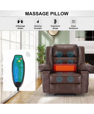 Breathable Leather Massage Recliner