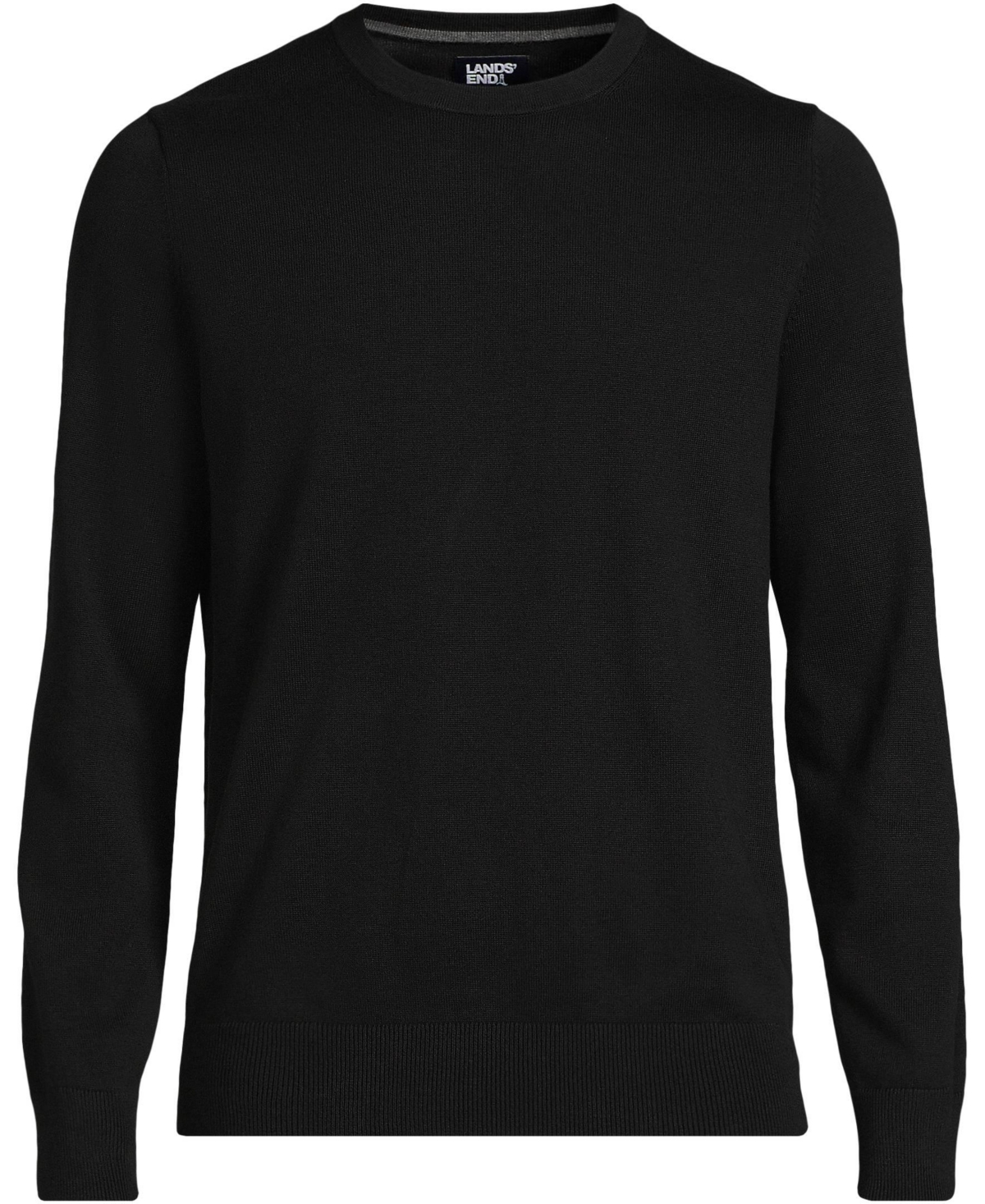 Lands' End Men's Tall Fine Gauge Cotton Crew Neck Sweater