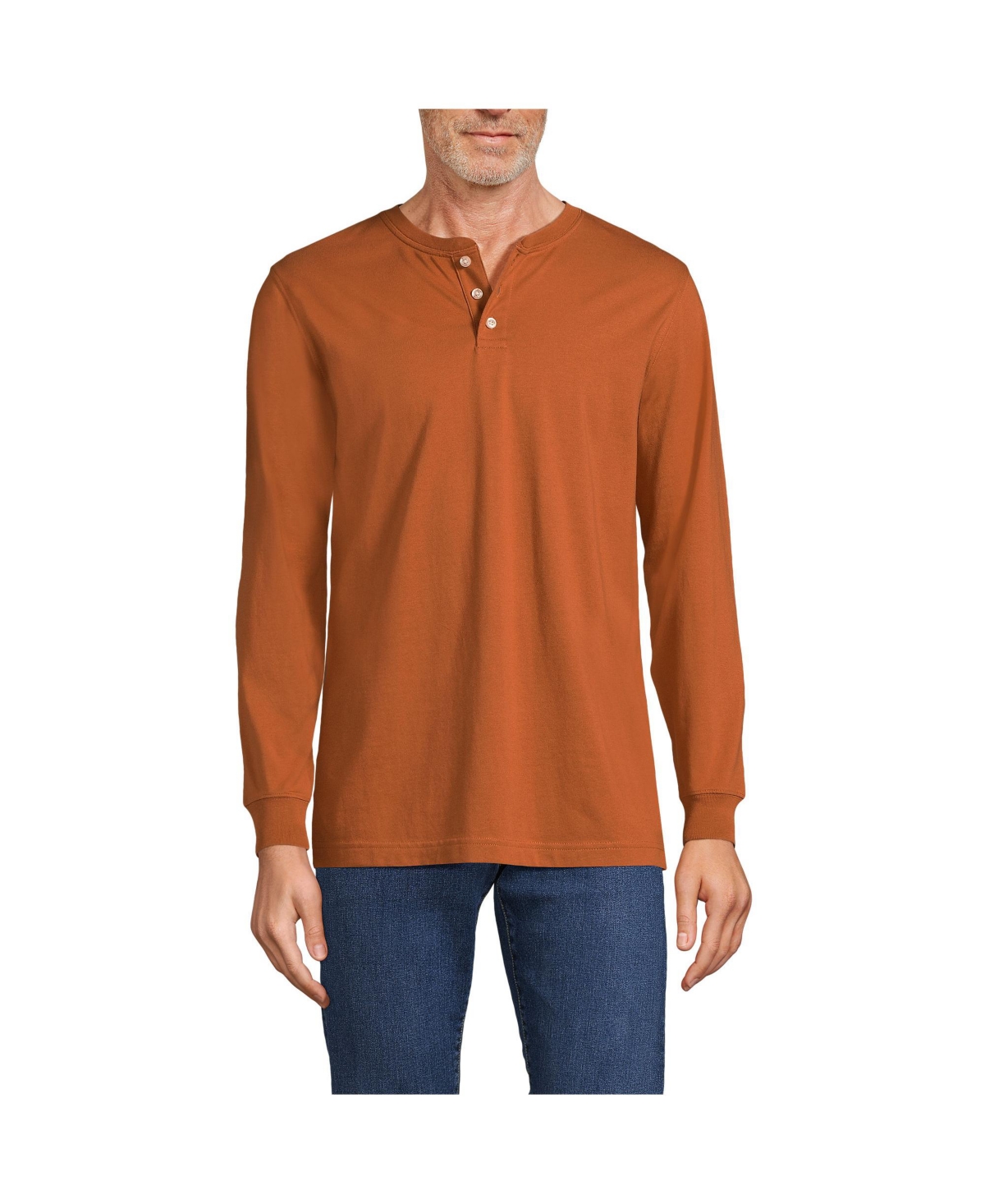 Lands' End Big & Tall Super-t Sleeve Henley Shirt