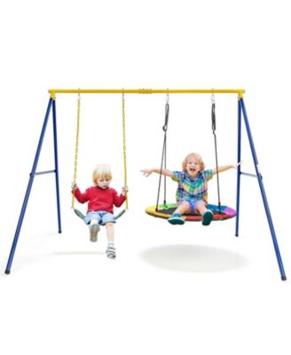 2-Pack Swing Set Swing Seat Replacement and Saucer Tree Swing (Without Stand)