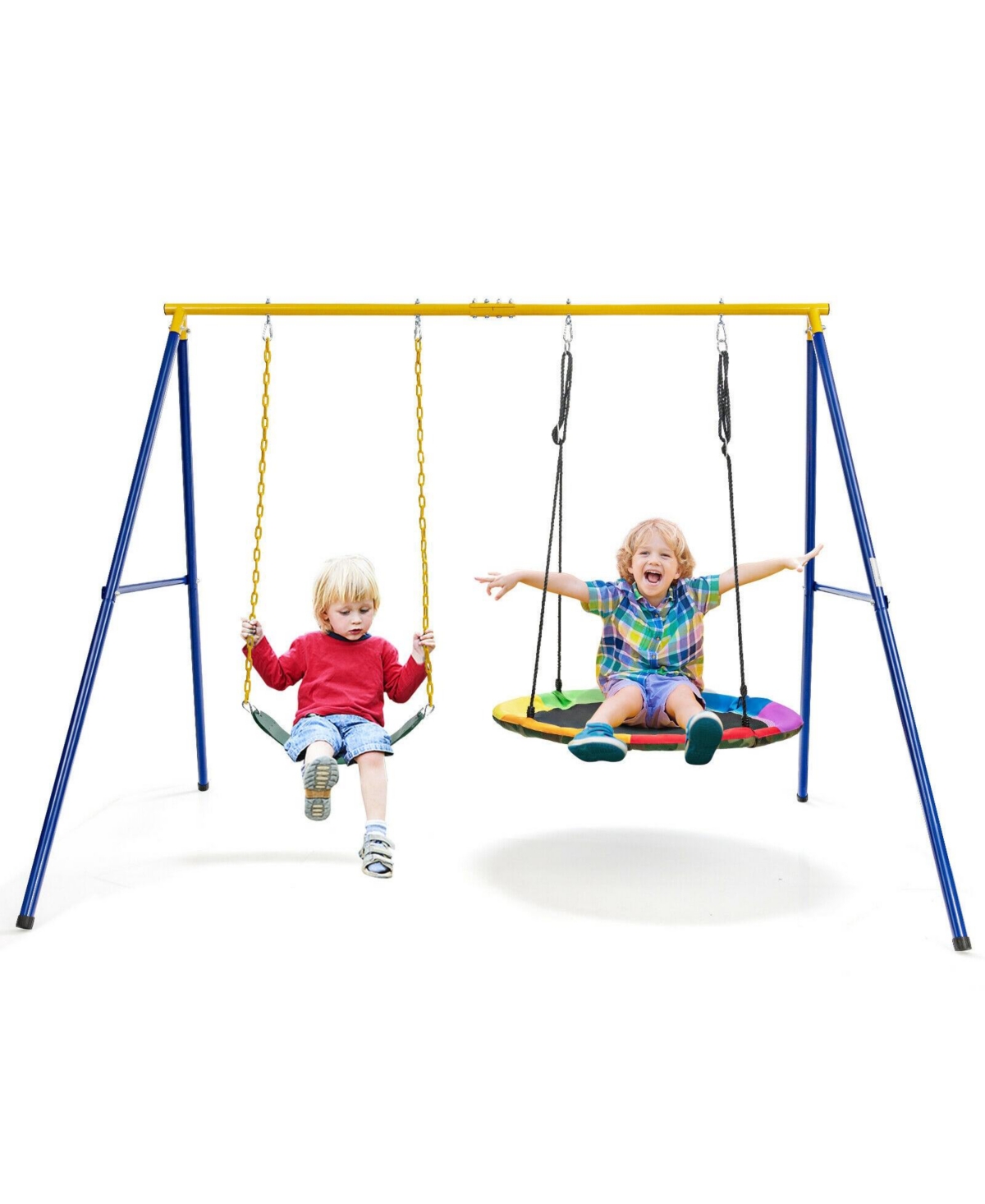 Gouun 2-Pack Swing Set Swing Seat Replacement and Saucer Tree Swing (Without Stand)