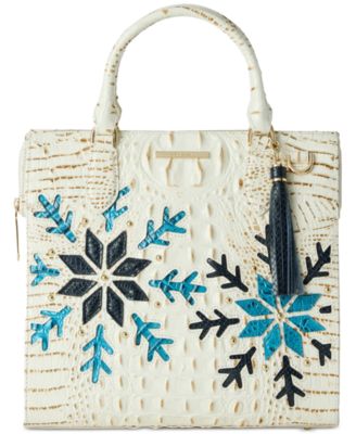 Brahmin - Caroline Snowball Snowdrift Small Leather Satchel