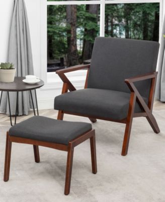 28.5" Cliff Accent Lounge Armchair with Ottoman