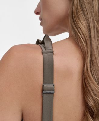 Ruffle Plunge Underwire Tummy Control One-Piece Swimsuit, Created for Macy's