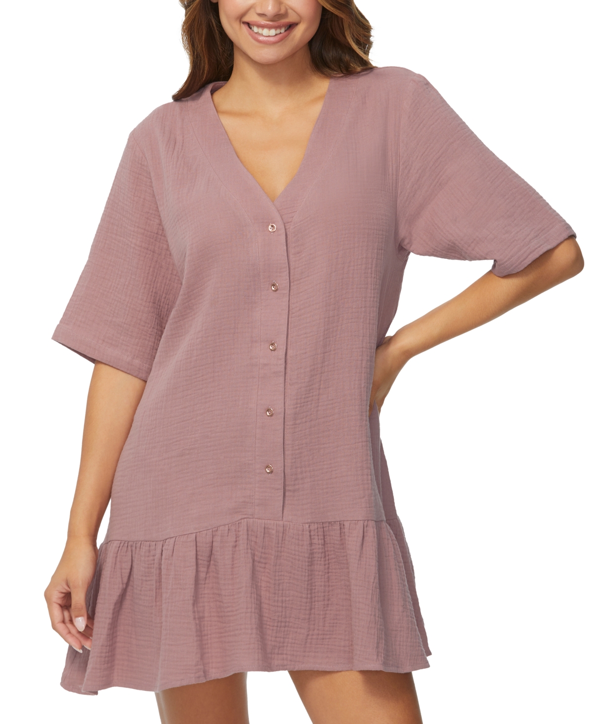 Raisins Sol Cover-up In Mauve