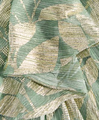 Women's Asymmetric Metallic Mermaid Gown