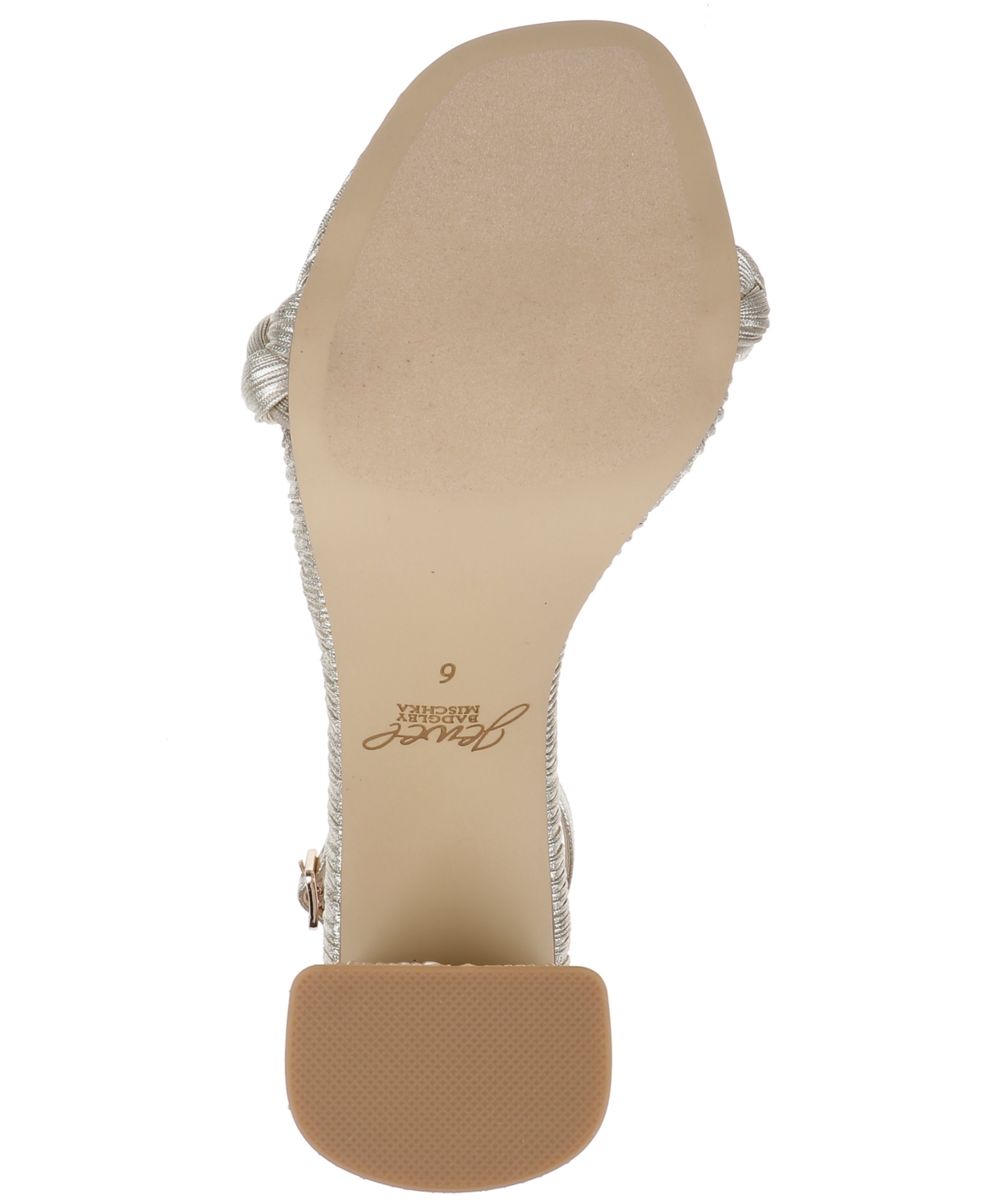 Jewel Badgley Mischka Women's Shea Round Toe Dress Sandals In Champagne