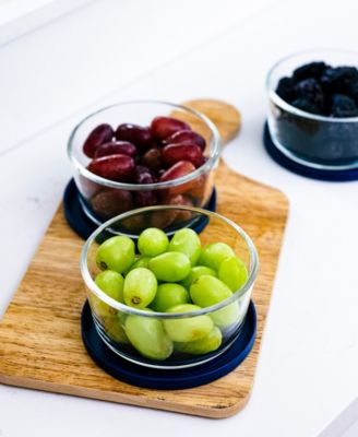 6-Piece 2 Cup Round Food Storage and Meal Prep Container Set