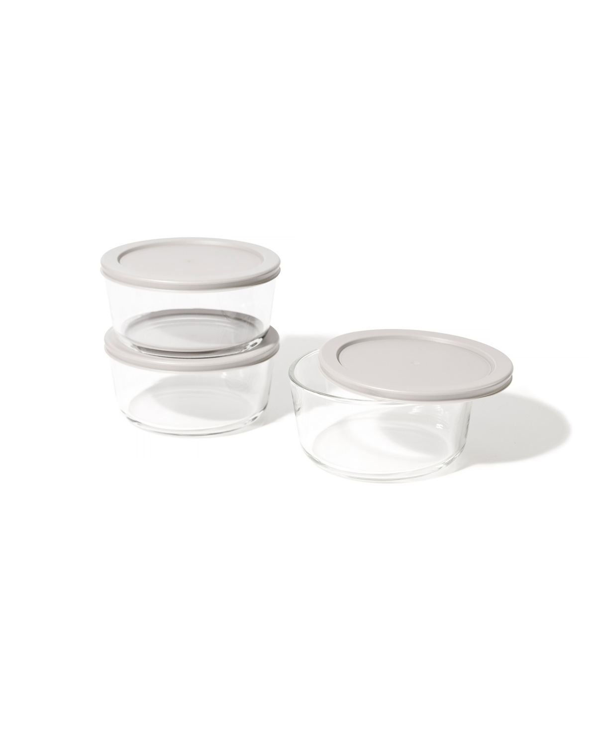 Dura Living 6-Piece 4 Cup Round Food Storage and Meal Prep Container Set