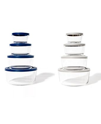 16-Piece Round Nesting Food Storage and Meal Prep Container Set