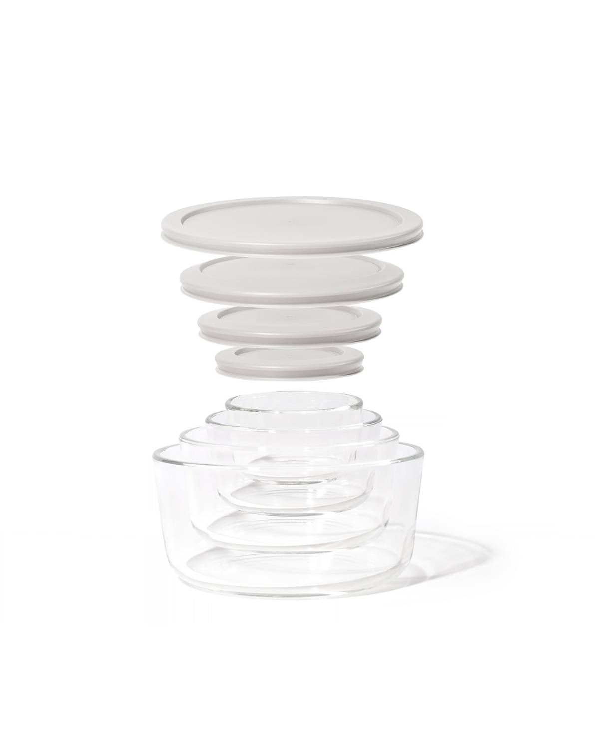DURA LIVING 16-PIECE ROUND NESTING FOOD STORAGE AND MEAL PREP CONTAINER SET 