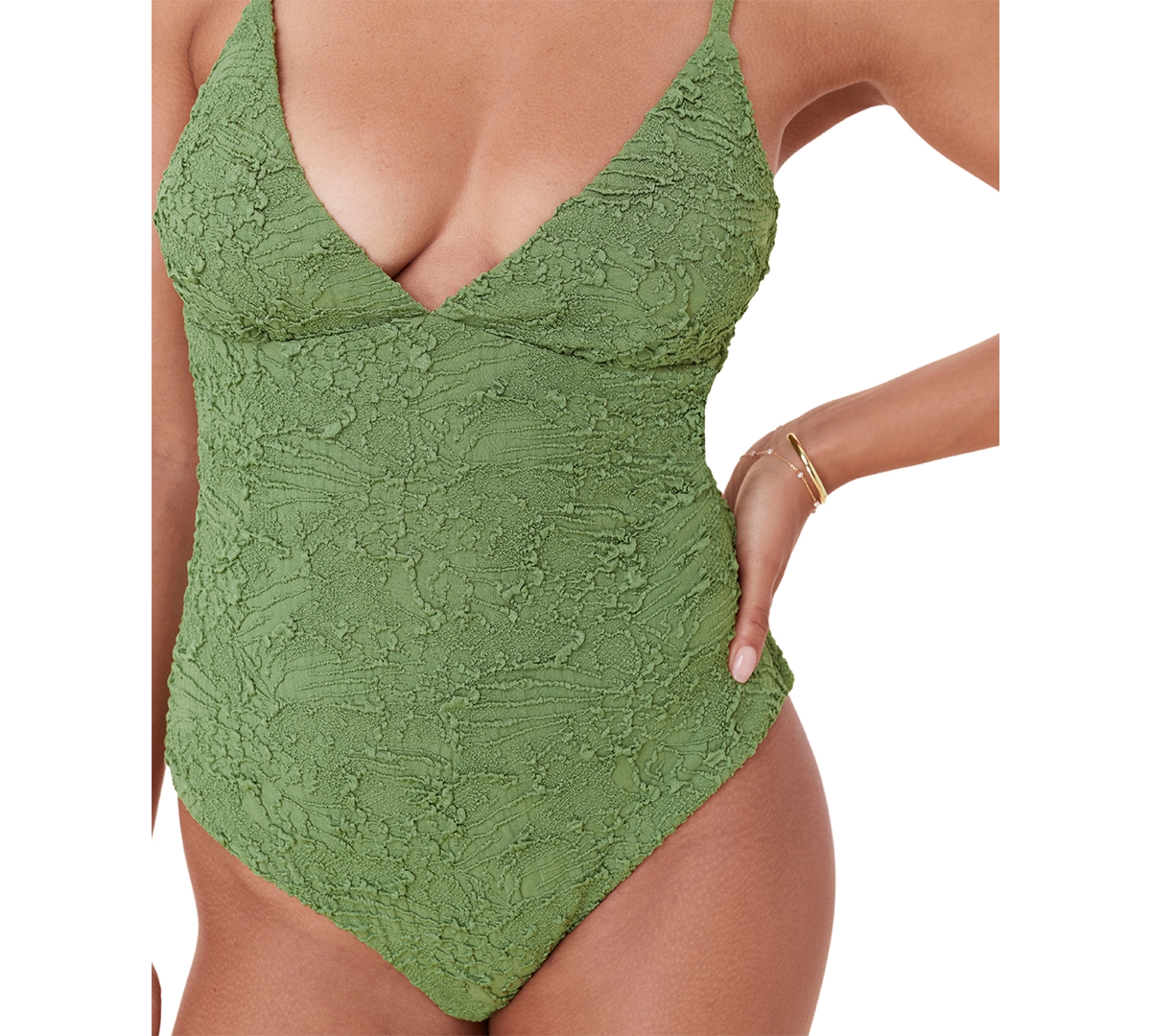Andie The Amalfi One-piece Swimsuit In Gecko