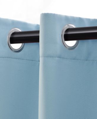 Solid Classic Modern Wrinkle Resistant Room Darkening 2-Piece Curtain Set with Grommet Header Top, 52" X 96"