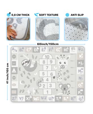 Super Soft Plush Surface ABC Playmat for Toddlers & Infants