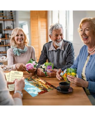 3SET 100 Pieces Dementia Puzzles for Elderly - 9 Memory Flashcards