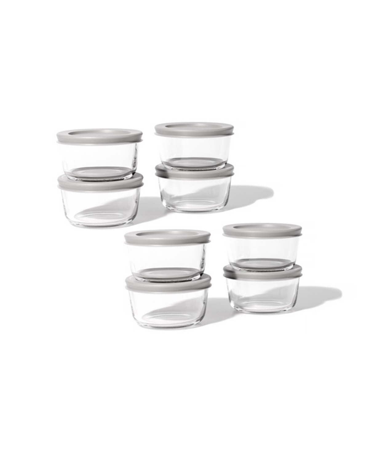 DURA LIVING 16-PIECE 1 CUP ROUND FOOD STORAGE AND MEAL PREP CONTAINER SET 