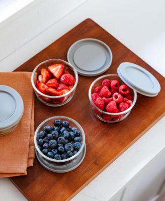 16-Piece 1 Cup Round Food Storage and Meal Prep Container Set