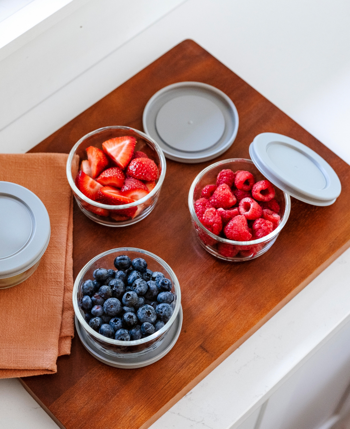 Shop Dura Living 16-piece 1 Cup Round Food Storage And Meal Prep Container Set In Gray