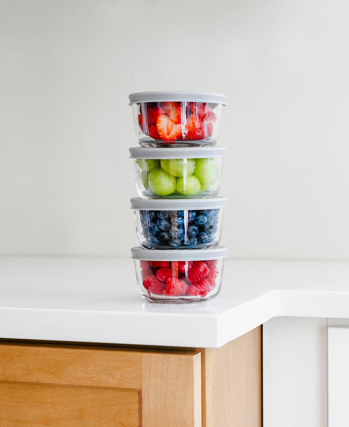 DURA LIVING 16-PIECE 1 CUP ROUND FOOD STORAGE AND MEAL PREP CONTAINER SET 