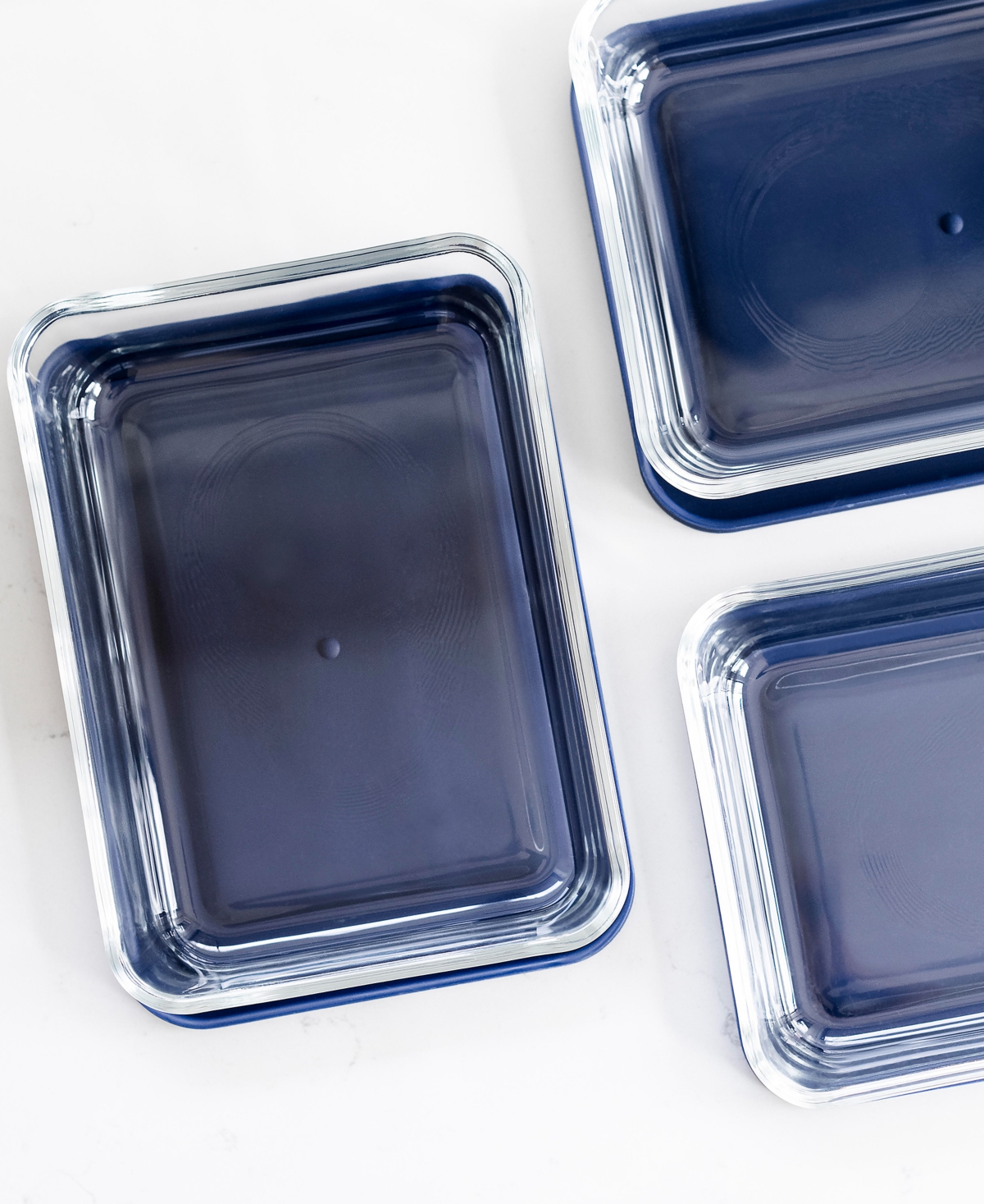 Dura Living 6-Piece 3 Cup Rectangular Food Storage and Meal Prep Container Set