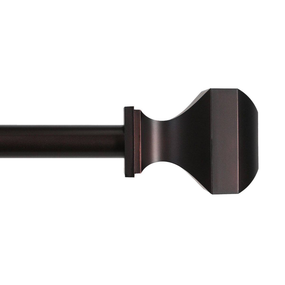 Cate 1 Inch Premium Decorative Curtain Rod for Stylish Window Treatments - Bronze