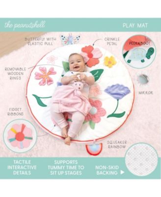 Floral Crib Bedding, Tummy Time Mat & Security Blanket Set, 4-Piece Set