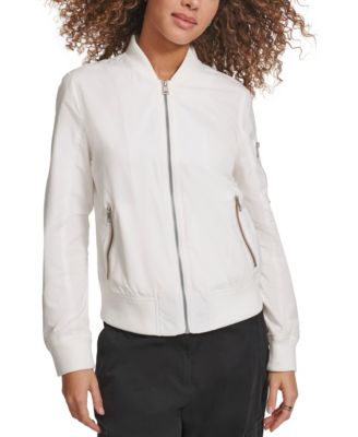 Levi s Women s Lightweight Zip Detail Bomber Jacket Macy s