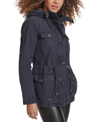 Women's Hooded Military Jacket