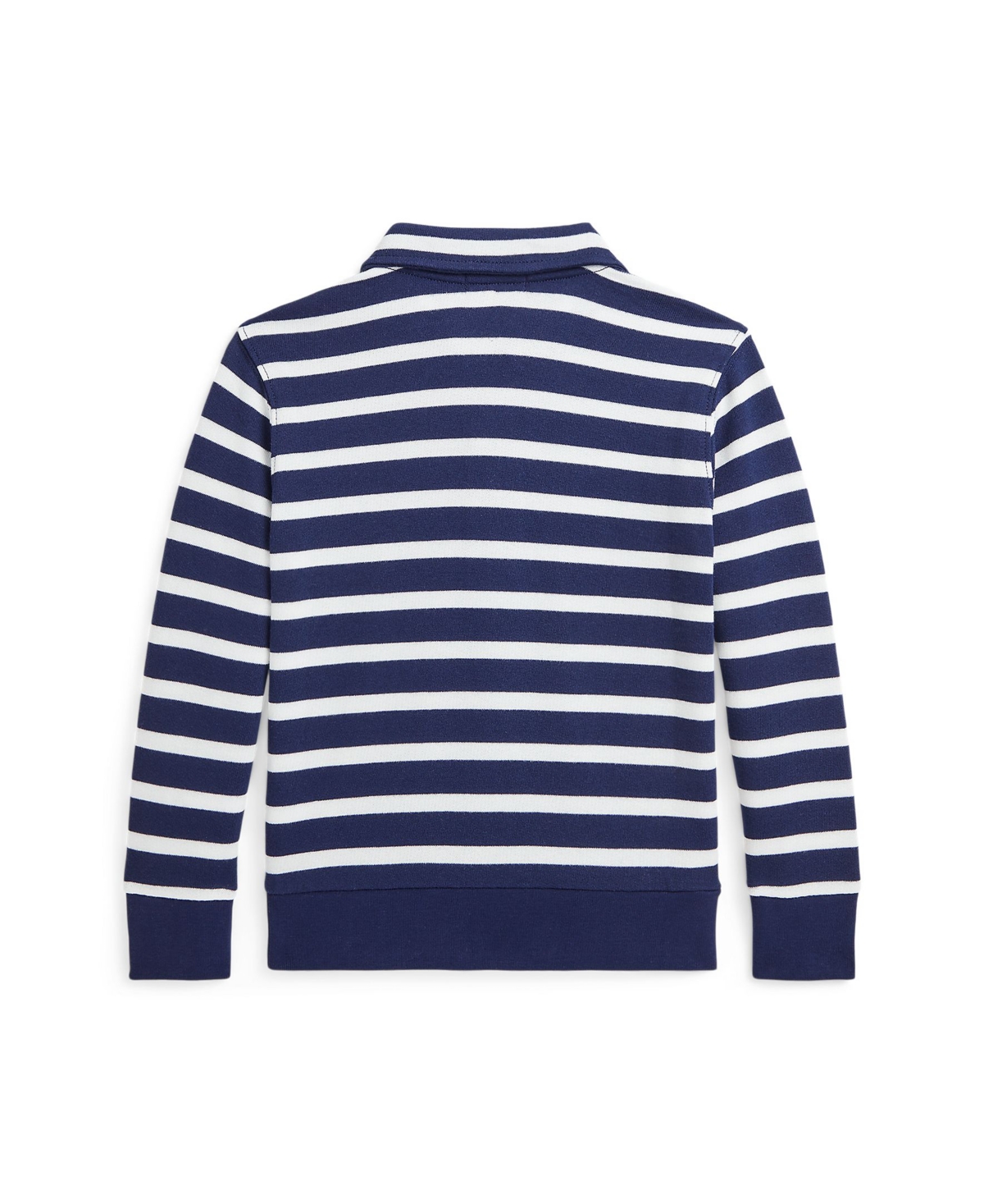 Polo Ralph Lauren Toddler and Little Boys Striped French Terry Sweatshirt -Paper White
