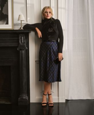 Plus-Size Ribbed Turtleneck Sweater