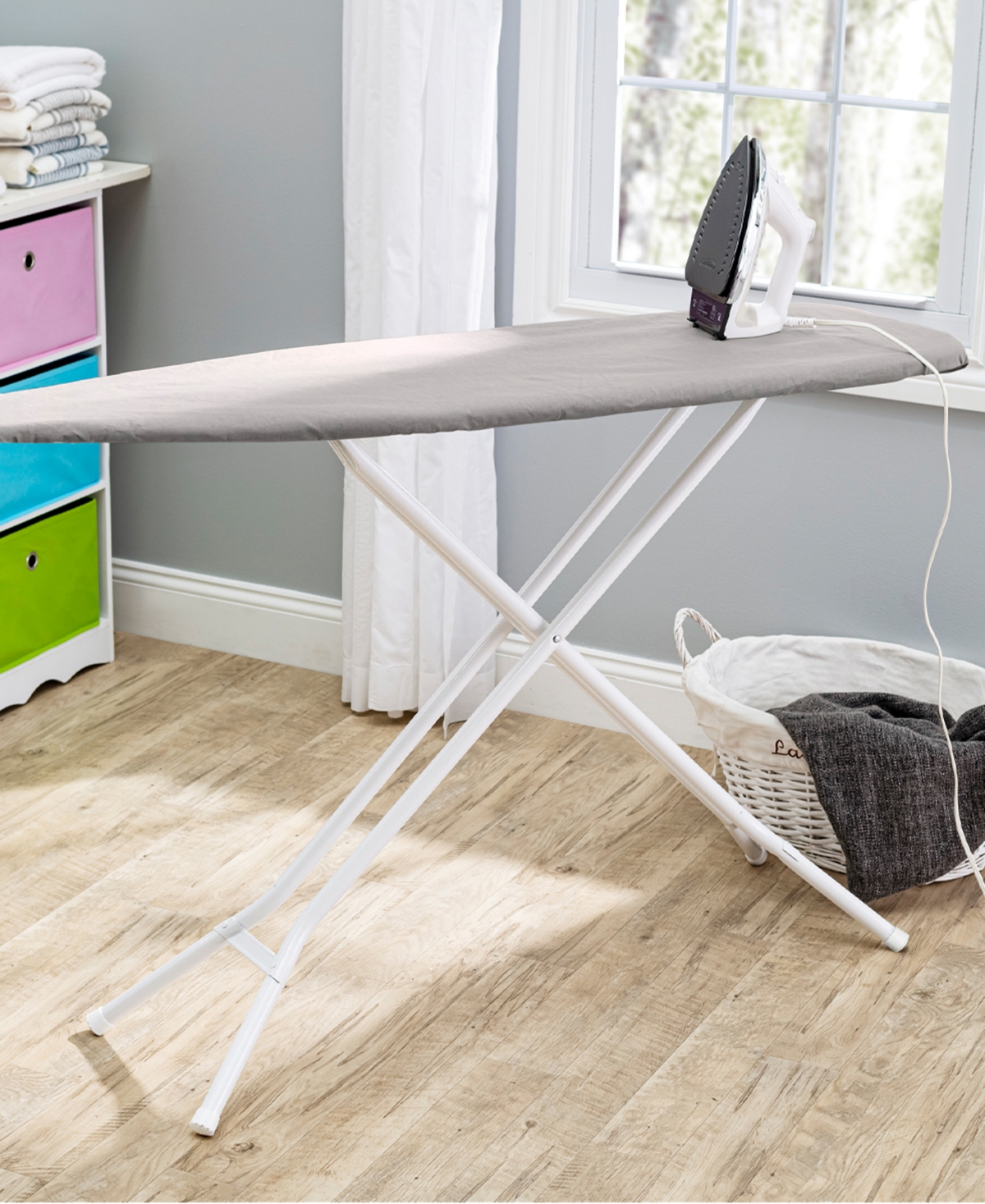 Seymour Home Products Adjustable Height, 4-Leg Ironing Board with Perforated Top