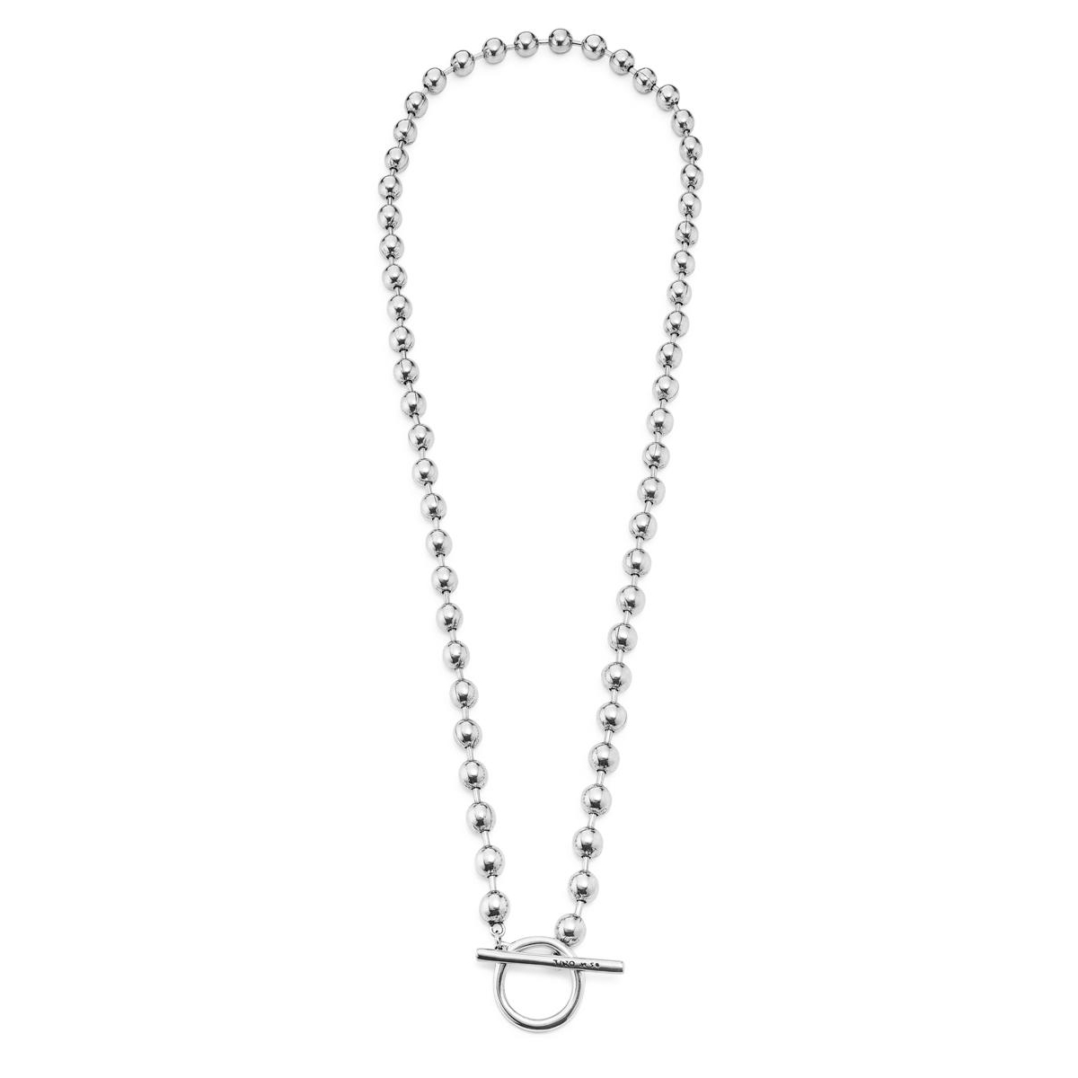 UNOde50 Sterling Silver Ring Logo Necklace - Silver