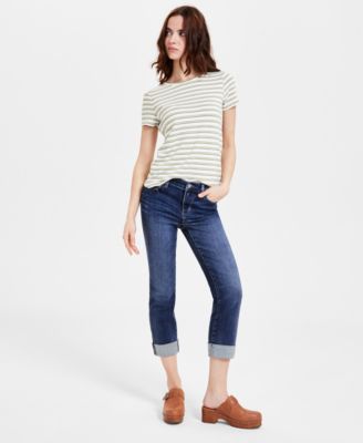 Liverpool Los Angeles - Women's Cuffed Cropped Jeans