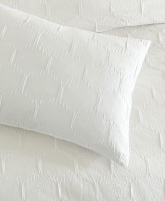 Modern Hexagon 3 Piece Comforter Set, King