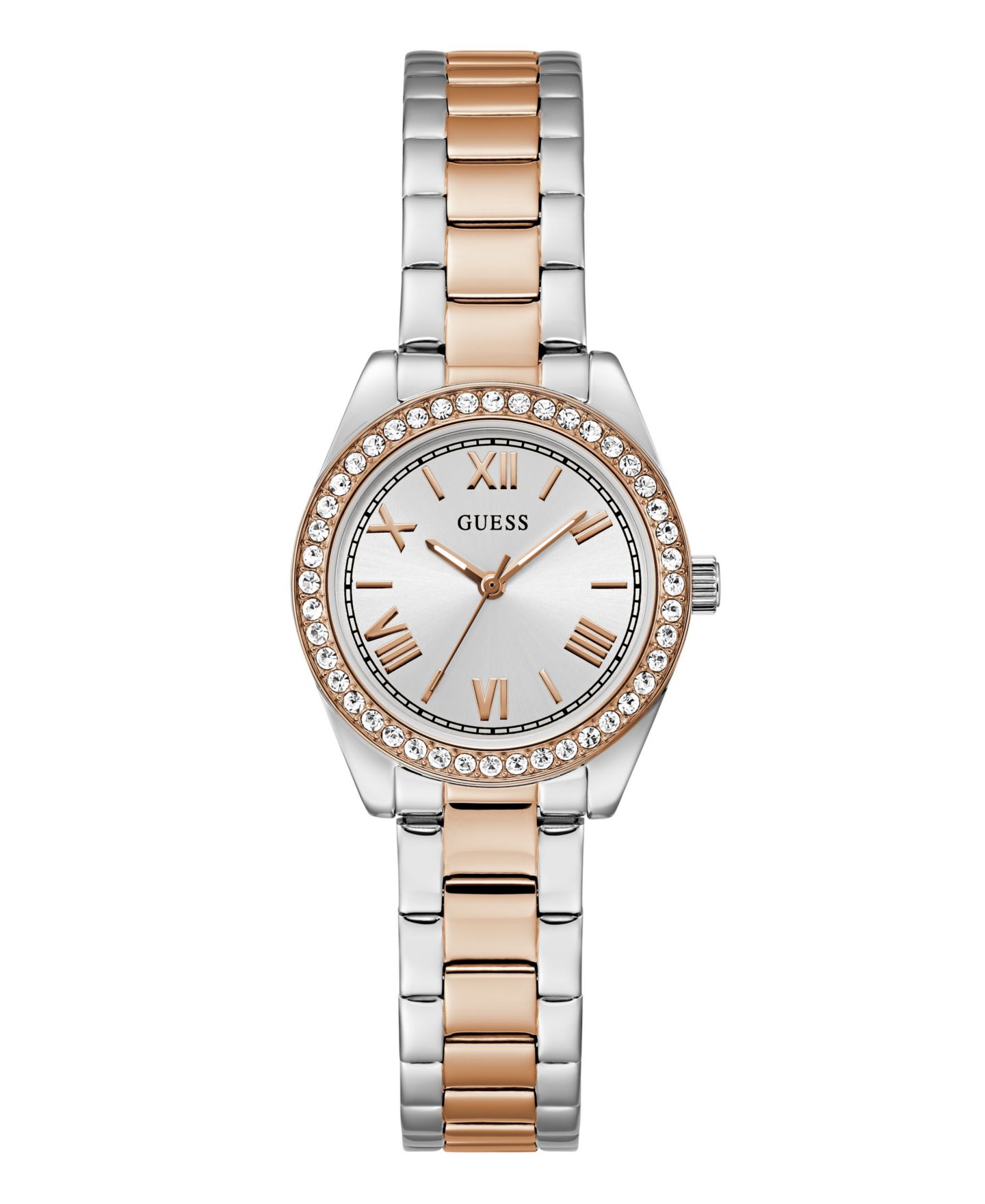 Женские часы GUESS Analog Two-Tone Stainless Steel Watch, 30 mm — фото 1