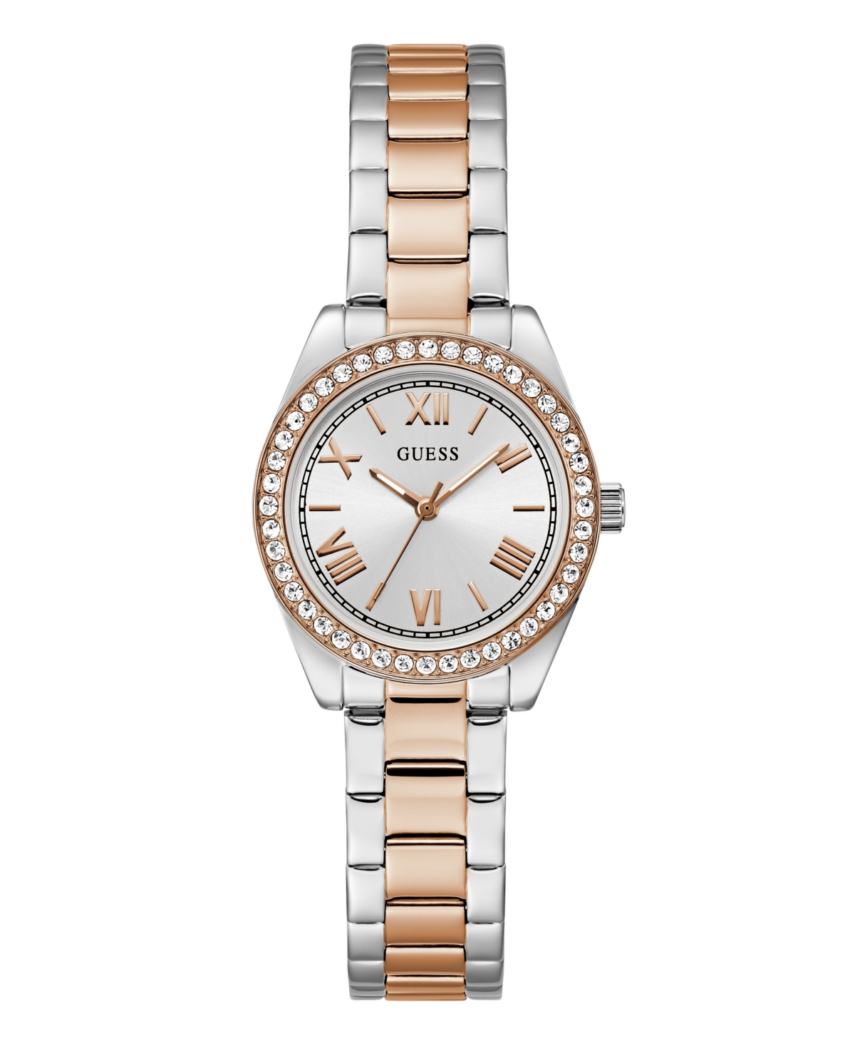 Guess Women's Analog Two-tone Stainless Steel Watch, 30 Mm In Two-tone