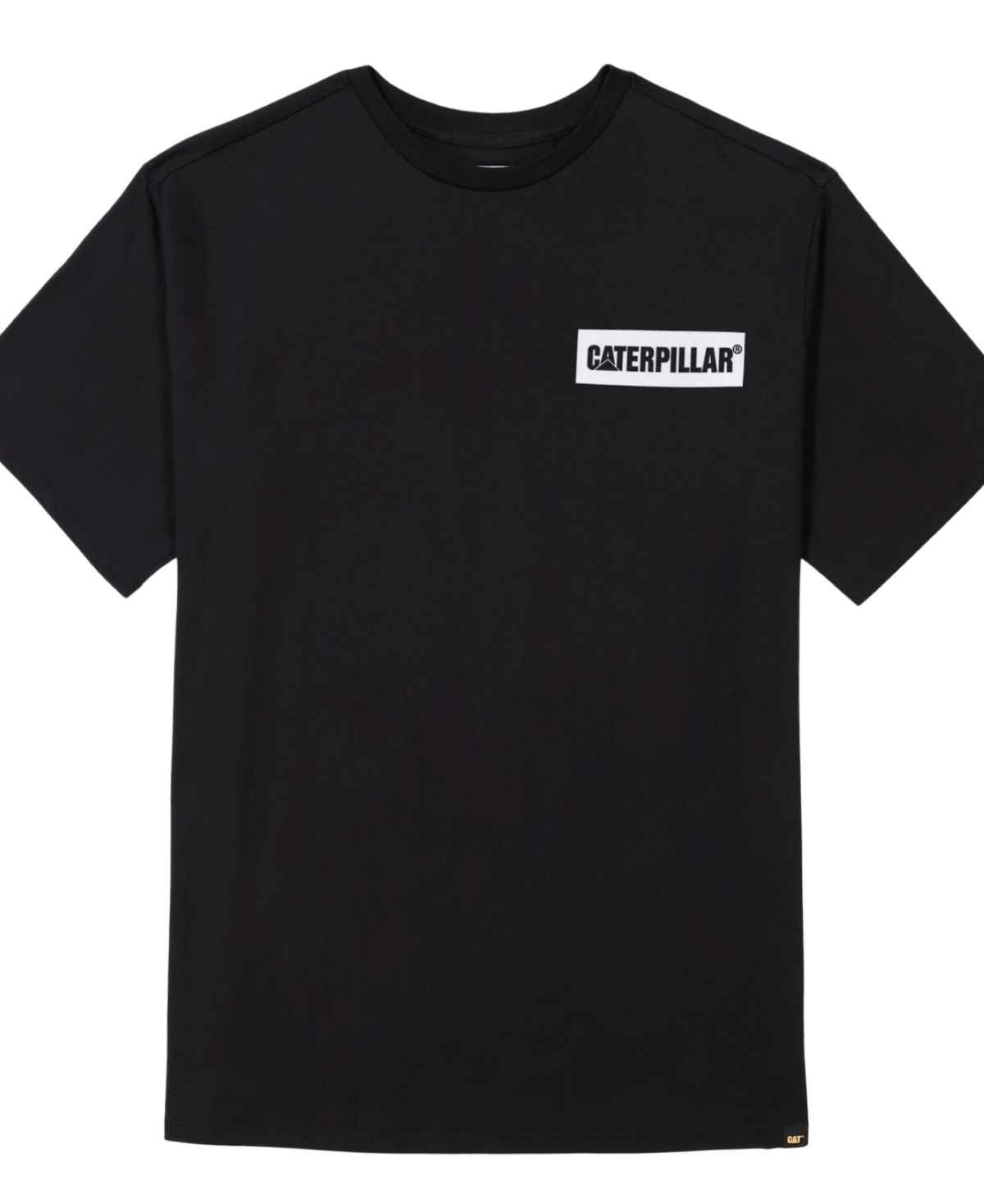 Cat Men's Reflective Erpillar Logo T-shirt In Pitch Black