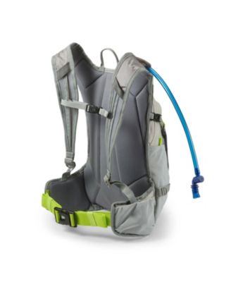 Hydrahike 2.0 16L Hydration Water Backpack for Hiking, Gray & Green