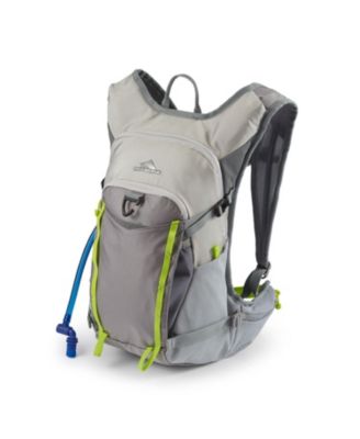Hydrahike 2.0 16L Hydration Water Backpack for Hiking, Gray & Green
