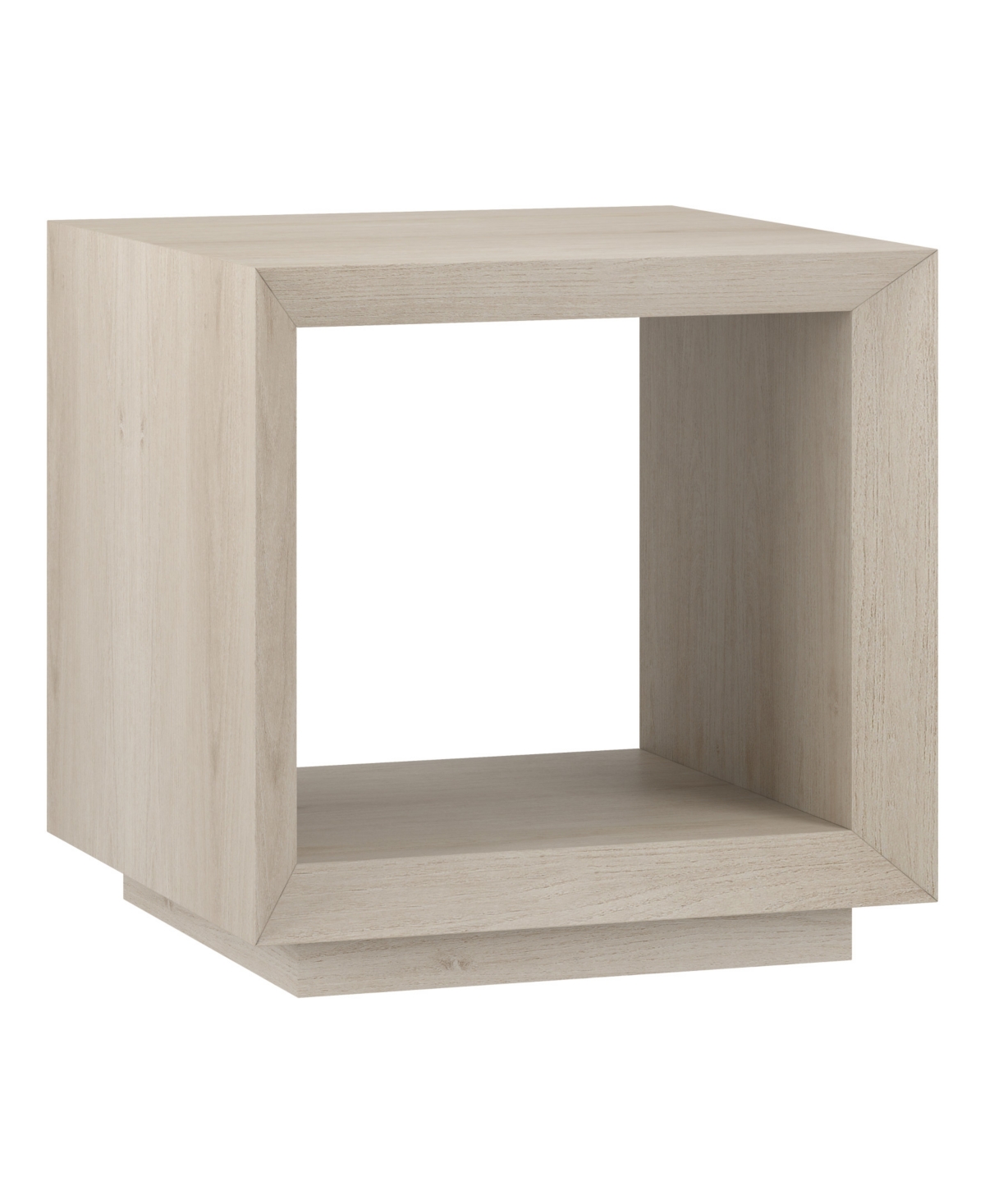 Hudson & Canal 22" Tannen Wide Rectangular Side Table In Alder White