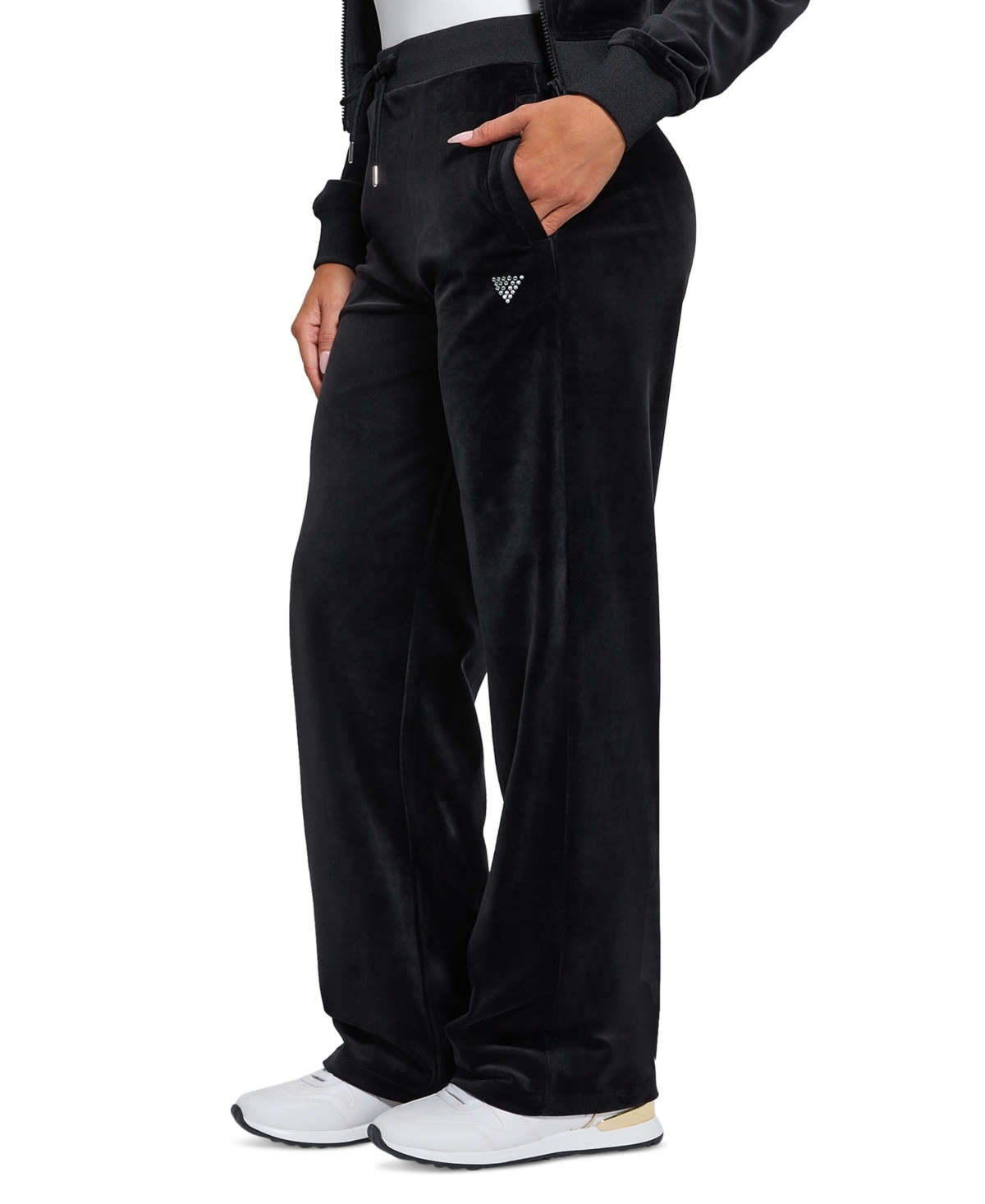 Guess Women's Pull-on Drawstring Pants In Jet Black A996
