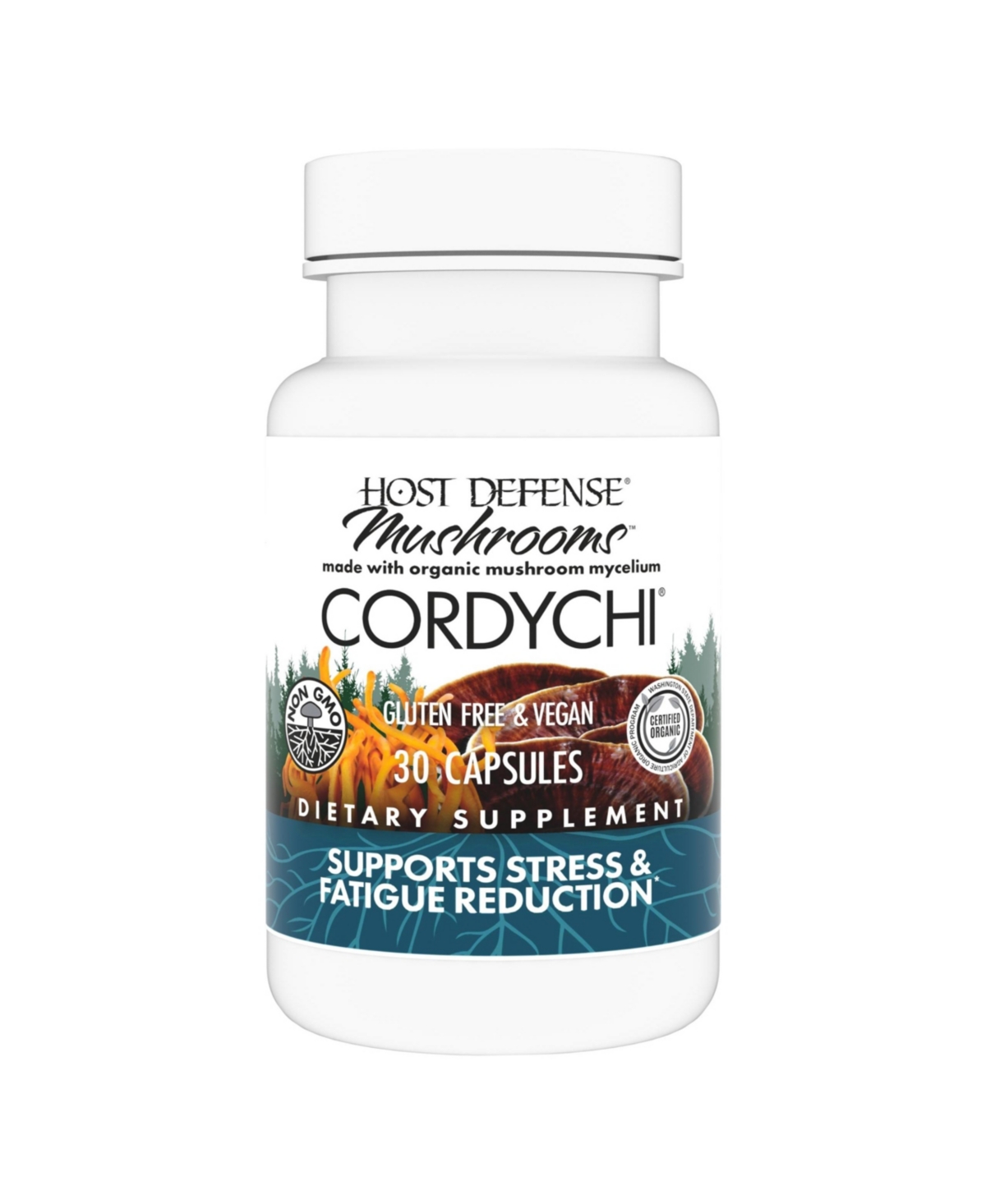 CordyChi Capsules - Energy & Immune Support Supplement - Cordyceps & Reishi Mushroom Supplement for Relaxation & Respiratory Support - Ai