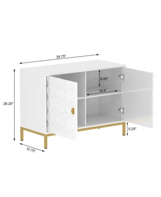 Freestanding Storage Cabinet 2-Door Accent Cabinet