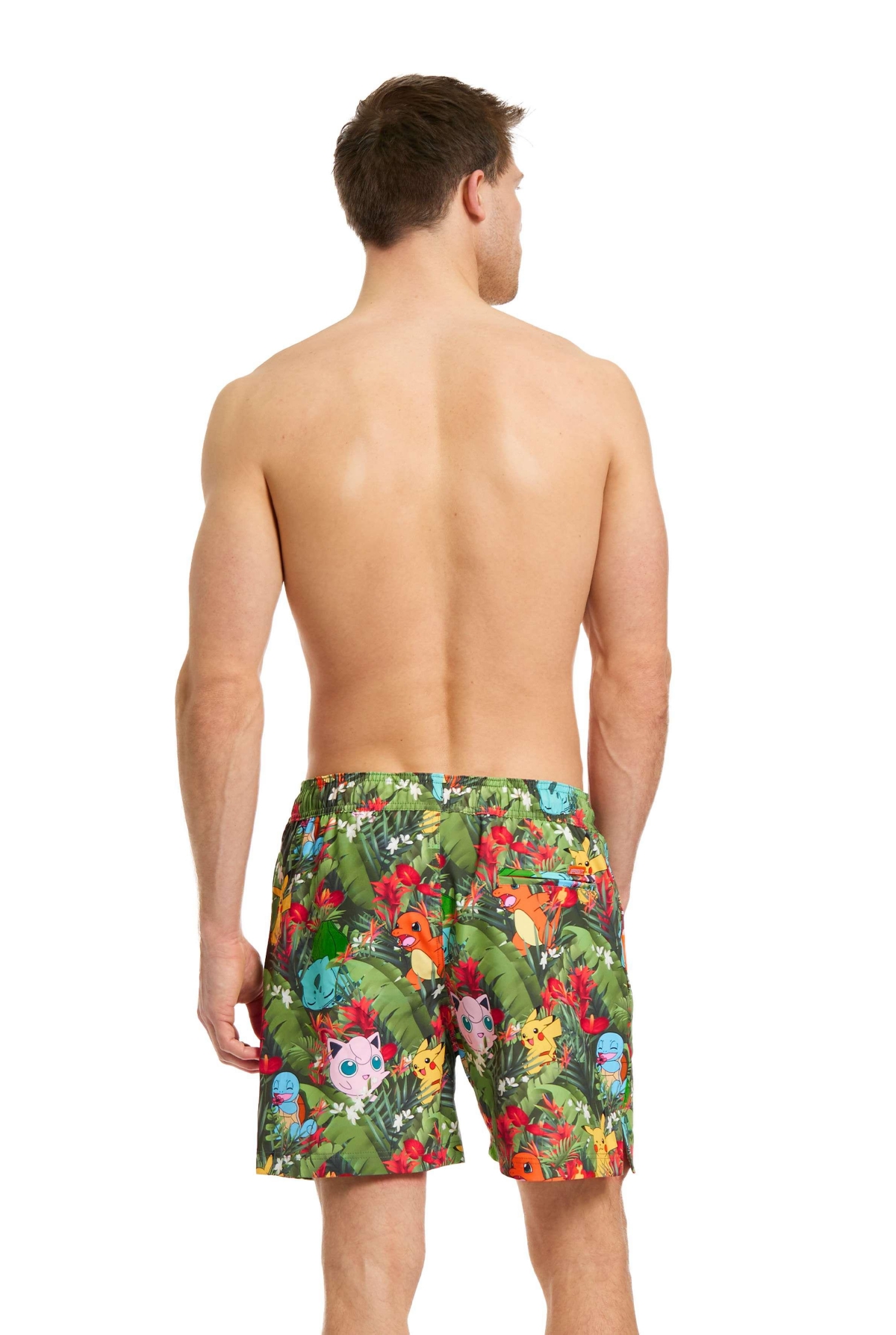 OppoSuits Men's Swim Shorts - Multicolor - pokemon