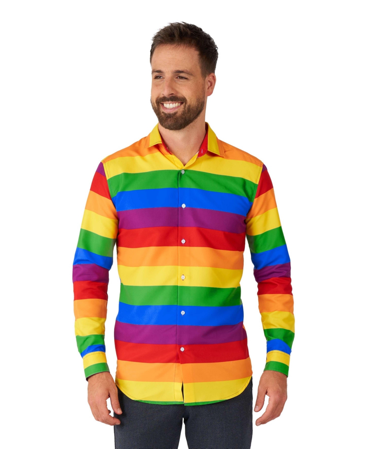 Suitmeister Men's Party Shirts - Multicolor - rainbow
